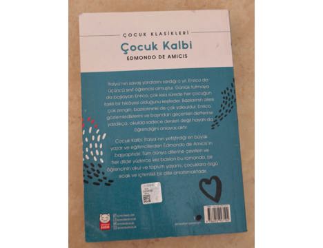 Kitap, Dergi, Çocuk Kitapları, Çocuk Romanı, Çocuk Kalbi Edmondo De Amicis Kırmızı Kedi Yayınları Adana
