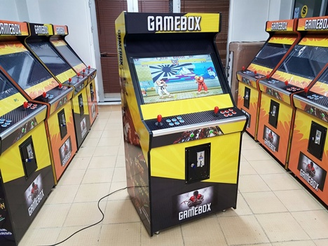 Dükkan, Ofis Eşyaları, Arcade, Jetonlu, Sarı Renk - Çok Oyunlu Ticari 82 Ekran Atari