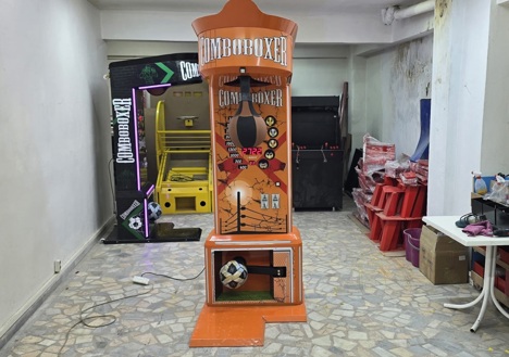 Dükkan, Ofis Eşyaları, Boks Makineleri, Arcade Turuncu Metal Kasa Combo Boks Makinesi Sıfır İstanbul