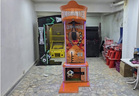 Dükkan, Ofis Eşyaları, Boks Makineleri, Arcade Turuncu Metal Kasa Combo Boks Makinesi Sıfır İstanbul