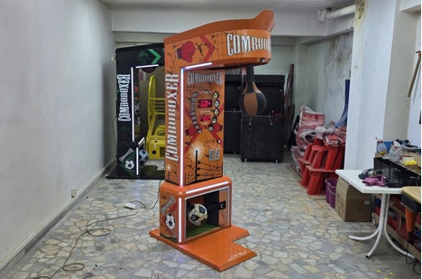 Dükkan, Ofis Eşyaları, Boks Makineleri, Arcade Turuncu Metal Kasa Combo Boks Makinesi Sıfır İstanbul