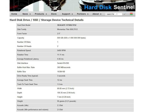 Bilgisayar, Hard Disk, St500lt012, Sata Hdd, Seagate 500Gb 2.5 Sata Laptop Hdd Sahibinden İstanbul