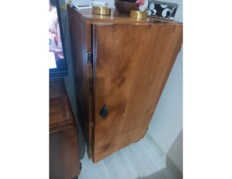 Mobilya, Diğer Mobilyalar, Antika Ceviz Ağacı Dolap 100 Yıllık Pirinç Aksamlı İstanbul