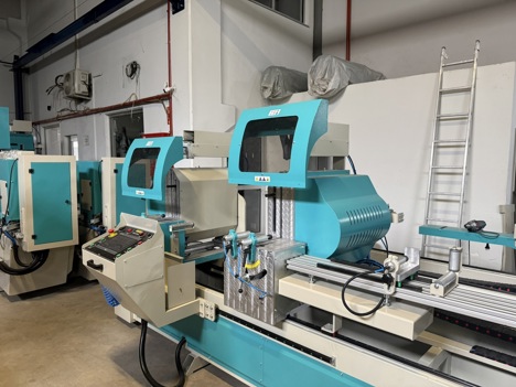 İş Makineleri, Kesme Makinaları (Pvc), Alüminyum Makinaları, Anadolu Makina Alüminyum Çift Kafa Kesim 600Mm Testereli Bur