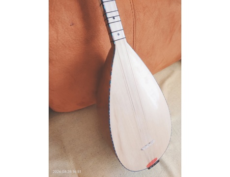 Müzik Aletleri, Bağlama, Saz, Oyma Dut , Kısa Sap Bağlama 39 Tene Özel Yapım