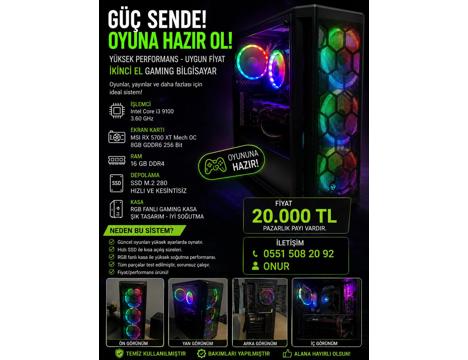 Bilgisayar, Masa Üstü, Msı Oyuncu Kasası Rx 5700 Xt Sahibinden Ankara