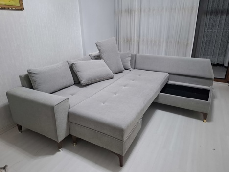 Mobilya, Oturma Grupları, Kumaş, Vivense Sandıklı L Köşe Koltuk Yatak Diyarbakır