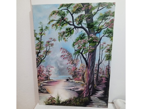 Hobi, Diğer Hobiler, El Yapımı Yağlıboya Manzara Tablosu 50X70 Sahibinden Muğla
