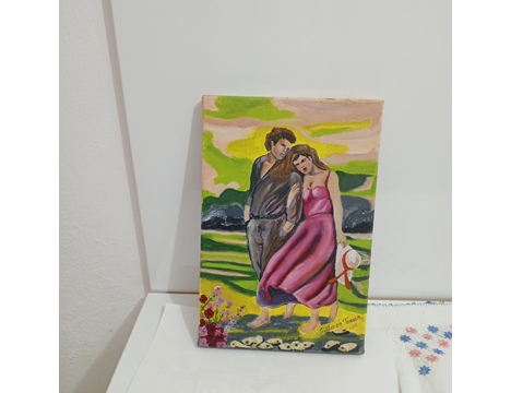 Hobi, Diğer Hobiler, El Yapımı Yağlıboya Sevgili Tablosu Muğla Yatağan