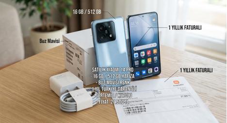 Cep Telefonu, Xiaomi, Redminote14pro Garantili Buz Mavisi
