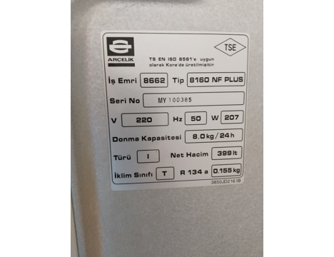 Beyaz Eşya, Buzdolabı, 8160 Nf Plus, Buzdolabı , Arçelik Marka, 8160 Nf No Frost Plus Model