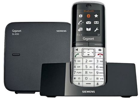 Elektronik Eşya, Telefon, Telsiz, Siemens, Gigaset Sl400 Telsiz Telefon ve Baz İstasyonu