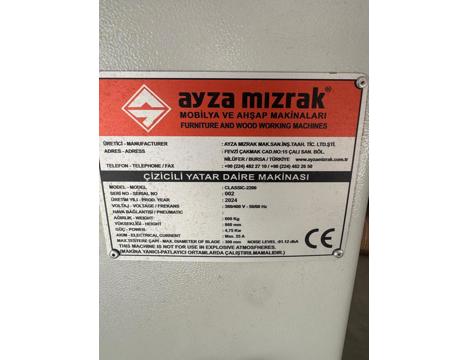 İş Makineleri, Kesme Makinaları (Pvc), Ayza Mızrak 2200 Çizicili Yatar Daire Makinası2024