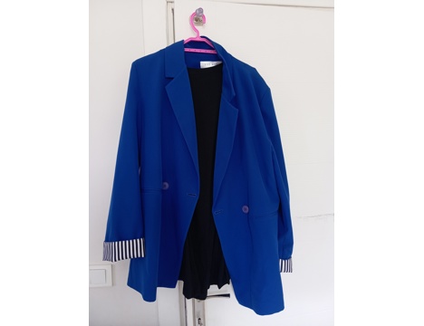 Giyim Eşyası, Bayan Ceket, Saks Mavisi Bayan Blazer Ceket 42 Beden İkinci El 1.000 Tl