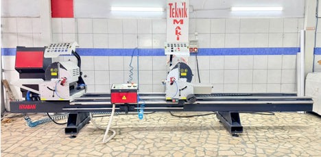 İş Makineleri, Kesme Makinaları (Pvc), Kaban Makine, Kaban Marka Pvc Çift Köşe Kesim Pvc Makinaları