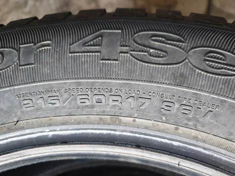 Vasıta, Oto Lastik, 215 60 17 Goodyear Vector Dört Mevsim Suv
