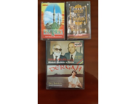 Müzik, Film (Plak,Cd, Dvd), Dini Müzikler, Çeşitli, Dini Kasetler-İlahi-Mevlüt-Kaside ve Ney Soloları