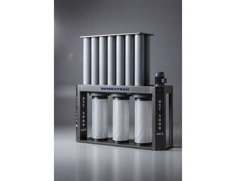 İş Makineleri, Toz Emiciler, Bemsatech, Ttp-5.000 M³/H, 5.000 M³/H Endüstriyel Toz Emme Sistemi