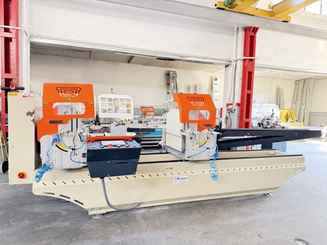 İş Makineleri, Kesme Makinaları (Pvc), Sezermak Marka, Alüminyum Makinaları , Sezermak Alüminyum Çift Kafa Kesim 500 Mm Teste