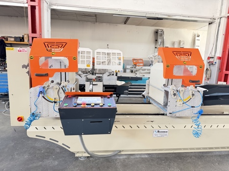İş Makineleri, Kesme Makinaları (Pvc), Sezermak Marka, Alüminyum Makinaları , Sezermak Alüminyum Çift Kafa Kesim 500 Mm Teste