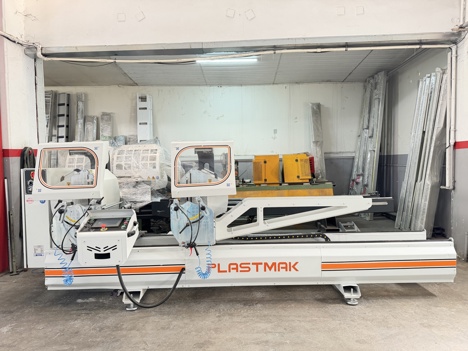 İş Makineleri, Kesme Makinaları (Pvc), Plastmak Marka , Alüminyum Makinaları , 2022 Plastmak Alüminyum Çift Kafa Kesim ( 500 