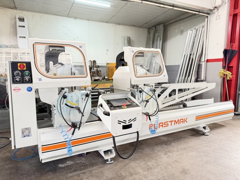 İş Makineleri, Kesme Makinaları (Pvc), Plastmak Marka , Alüminyum Makinaları , 2022 Plastmak Alüminyum Çift Kafa Kesim ( 500 