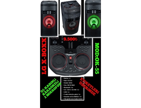 Elektronik Eşya, Hoparlör, Anfi ve Ses Sistemi, Lg Dj Kabinli Karaokeli Bluetooth Cd 2 Mikrofon Gi