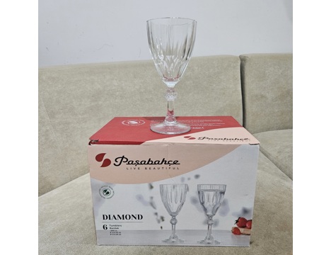 Ev, Bahçe Eşyaları, Cam Eşyalar, Sıfır Kutulu Paşabahçe Diamond 6Lı Ayak