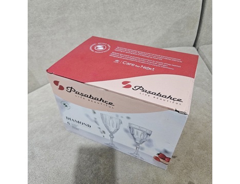 Ev, Bahçe Eşyaları, Cam Eşyalar, Sıfır Kutulu Paşabahçe Diamond 6Lı Ayak