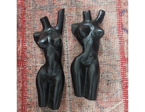 Ev, Bahçe Eşyaları, Diğer Dekorasyon Malzemeleri, El Yapımı Ahşap Oyma Soyut Torso Heykel