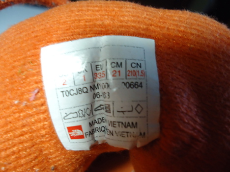 Giyim Eşyası, Çocuk Giyim, 7 Yaş, The North Face Çocuk Bot 33,5 No İkinci El 420 Tl Ankara