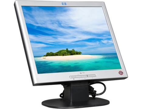 Bilgisayar, Ekran, Lcd Monitör, Hp 1702 17 Lcd Kare Monitör (Sorunsuz,İyi Görüntü)