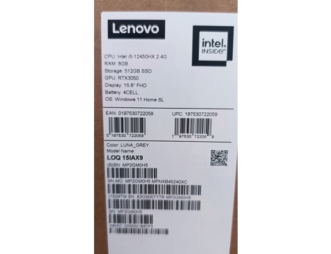 Diz Üstü, Lenovo Loq 15Iax9, Lenovo Dizüstü Bilgisayar