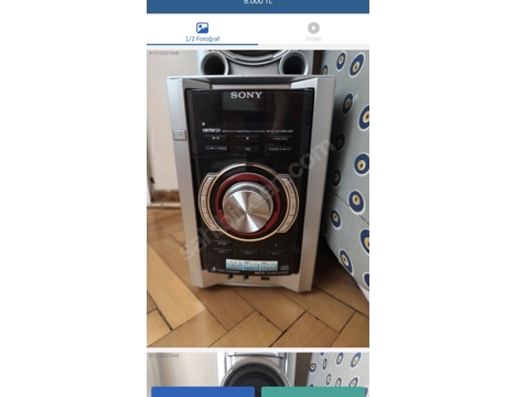 Elektronik Eşya, Sony Müzik Seti Hoparlörlü