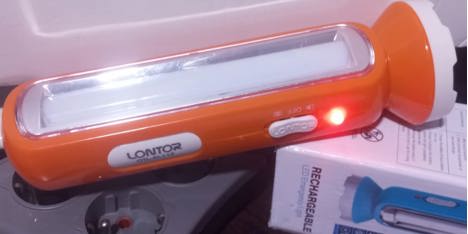 Ev, Bahçe Eşyaları, Diğer Aydınlatma Sistem., Led Işıldak, Lontor 16+6 Led Şarjlı Işıldak Fener (Yeni Gibi)