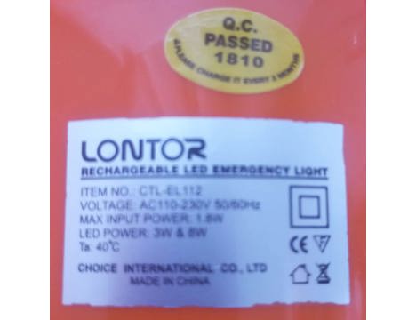 Ev, Bahçe Eşyaları, Diğer Aydınlatma Sistem., Led Işıldak, Lontor 16+6 Led Şarjlı Işıldak Fener (Yeni Gibi)