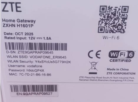 Bilgisayar, Zte Zxhn H1601p 5Ghz Yeni Nesil Vdsl Modem (Wifi6)