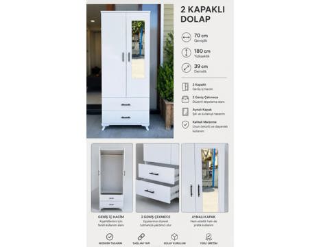Mobilya, Bebek, Çocuk, Genç Odası, 2 Kapaklı Dolap Sıfır 3.000 Tl Sahibinden Kayseri