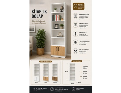 Mobilya, Bebek, Çocuk, Genç Odası, Kitaplık 180 Cm Sıfır 2.550 Tl Sahibinden Kayseri