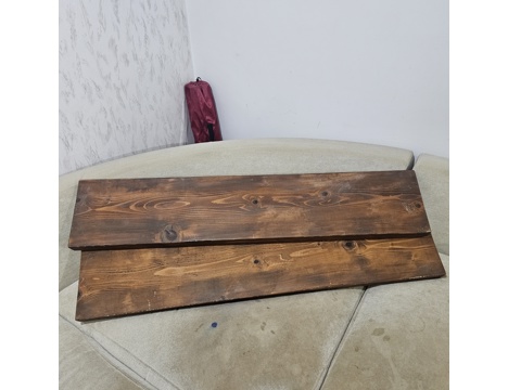 Ev, Bahçe Eşyaları, Duvar Dekorasyon Malzemeleri, Masif Ahşap Raf 2 Adet , İki Set Masif Ahşap Duvar Raf, 120X24 Cm