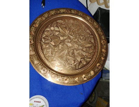 Antika Eşya, Diğer Antikalar, Antika Bakır Tepsi , Antika İşlemeli Bakır Tepsi 2.850 Tl Sahibinden Kırıkkale
