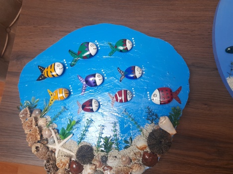 Diğerleri, Kategorisi Olmayan Her Şey, Yeni, Taş Boyama Tablo El Sanatları 2.500 Tl Muğla
