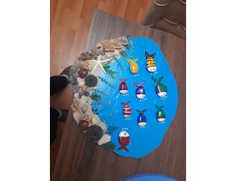 Diğerleri, Kategorisi Olmayan Her Şey, Yeni, Taş Boyama Tablo El Sanatları 2.500 Tl Muğla