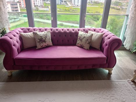 Ev, Bahçe Eşyaları, Komple Eşya, Oturma Grubu, Chester Koltuk Yemek Grubu Takımı İkinci El 30.000 Tl Samsun
