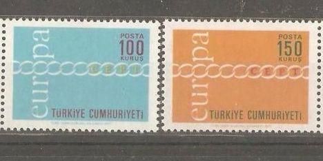 Koleksiyon, Pullar, 1971 Damgasız Cept Serisi