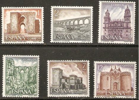 Koleksiyon, Pullar, İspanya 1977 Damgasız Turizm Serisi 4,5 Tl
