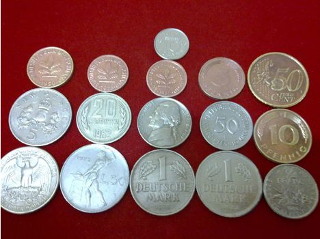 Koleksiyon, Karışık, Madeni Yabancı Paralar Satılık Bunlar Kaçmaz